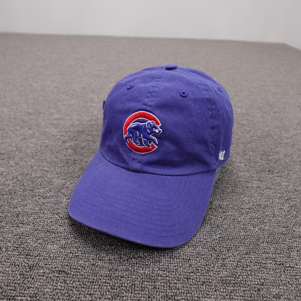 Chicago Cubs Hat Cap Strap Back Mens One Size Blue MLB Baseball '47 Dad Hat